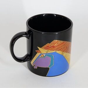 Laurel Burch COFFEE MUG 14 oz Wild Stallions Japan VTG